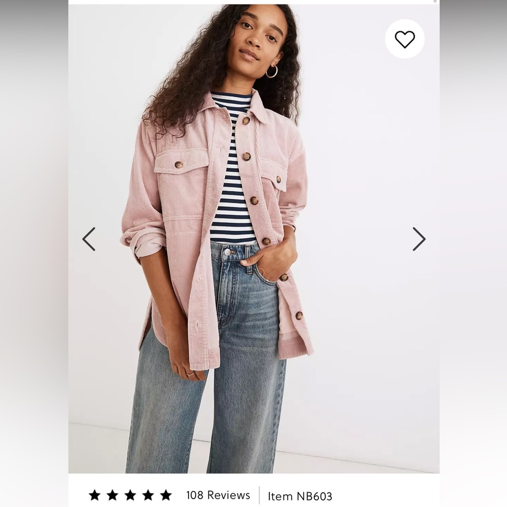 Madewell Corduroy Yorkway Shirt-Jacket